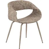 Pole to Pole Eetkamerstoel Whale chenile melange | chenille multicolour 61x81x42 cm eetkamerstoelen | NADUVI
