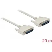 DeLOCK Serial Cable D-Sub 25 male to male 20 m