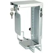 Roline Mini PC houder, afsluitbaar, zilver