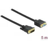 DeLOCK Cable DVI 12+5 male to VGA female 5 m