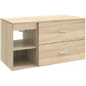 vidaXL Badkamermeubel Set 2 st Sonoma Eiken Bewerkt hout