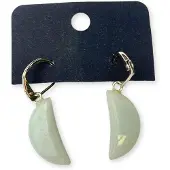 Ruben Robijn Amazoniet Maan oorbellen - fashion jewelry