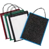 Eichner "Robuuste" besteltas, geschikt voor DIN A4, verstevigde naden, kartonnen rug, blauw, 10 stuks