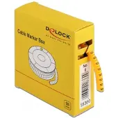 DeLOCK Cable Marker Box, No. 6, yellow, 500 pieces