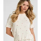 Hunkemoller Slaapshirt rood / wit