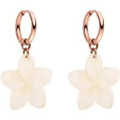 Purelei Oorbellen 'Plumeria' rose-goud / abrikoos