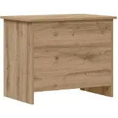 vidaXL Opbergkist Artisanaal eiken 60 x 40 x 50 cm Bewerkt hout