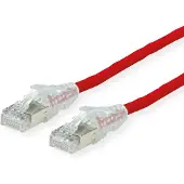 Dätwyler Patchkabel Kat.6A (Class EA) S/FTP, CU 7702 flex LSOH, AMP v2, rot, 2 m
