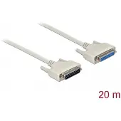 DeLOCK Serial Cable D-Sub 25 male to female 20 m