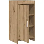 vidaXL Dressoir Artisanaal eiken 40 x 36 x 80 cm Bewerkt hout
