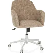 Hjh LIVING Bureaustoel / draaistoel SOLAO HOME bouclé stof beige