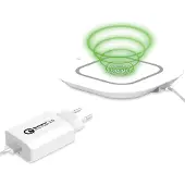 Celly snellader Pro Power 3 in 1 draadloos 14 x 7 cm wit