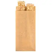 Packlinq Papieren vetvrije zakken Kraft 8,9x2,9x19,7cm (100 Stuks)