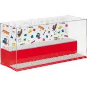 LEGO 40700001 Speel- en displaykast PLAY & DISPLAY CASE, iconisch, rood