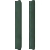 vidaXL Hoofdbord LED 93x16x118/128 cm fluweel donkergroen