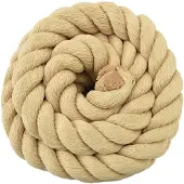 vidaXL Boottouw 10 m 6 Naturel PP