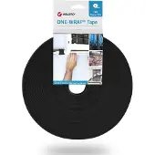 Velcro One-Wrap klittenband rol 10mm / zwart (25 meter)