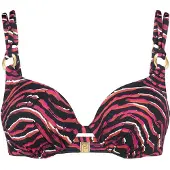 Triumph Bikinitop ' Red Label Summer Wild ' donkerroze / zwart