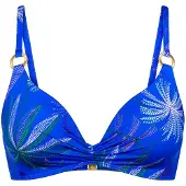 Triumph Bikinitop ' Red Label Summer Tropics ' blauw