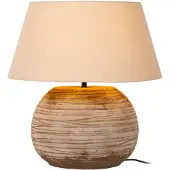 Lucide DENISE - Tafellamp - Ø 55 cm - 1xE27 - Bruin - Vibes