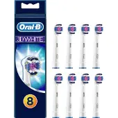 Oral-B 3D White - Opzetborstels - 8 Stuks - Brievenbusverpakking