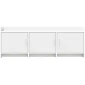vidaXL TV Kast 130 x 33 x 47 cm Wit Bewerkt hout