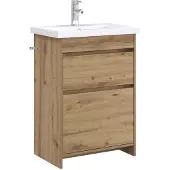 vidaXL Badkamermeubel Set Artisanaal eiken 61 x 40 x 84,5 cm