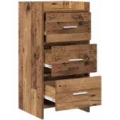vidaXL Dressoir Oud hout 40 x 36 x 80 cm Bewerkt hout