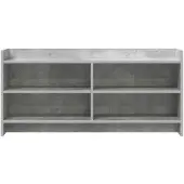vidaXL TV Kast 100 x 33 x 47 cm Betongrijs Bewerkt hout