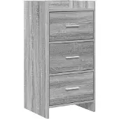 vidaXL Dressoir, grijs Sonoma, 40 x 36 x 80 cm, houtvezel
