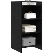vidaXL Dressoir Zwart eiken 40 x 36 x 80 cm Bewerkt hout