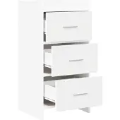 vidaXL Dressoir, wit, 40 x 36 x 80 cm, van houtvezel