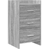 vidaXL Nachttafels Grijs Sonoma 40 x 36 x 70 cm Bewerkt hout