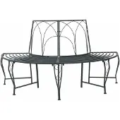 vidaXL Bank met 4 zitplaatsen, 160 x 80 x 89 cm, staal, zilverkleurig/grijs