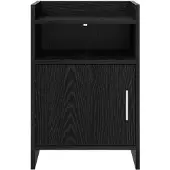 vidaXL Nachttafels Zwart eiken 40 x 36 x 60 cm Bewerkt hout