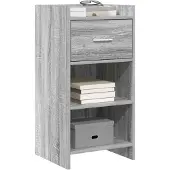 vidaXL Dressoir Grijs Sonoma 40 x 36 x 80 cm Bewerkt hout