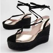 Montevita Espadrilles Met Een Sleehak Balenci6 Goud