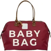 Bagmori Luiertas bruin / bordeaux / wit