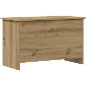 vidaXL Opbergkist Artisanaal eiken 80 x 40 x 50 cm Bewerkt hout