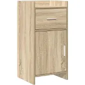 vidaXL Dressoir Sonoma Eiken 40 x 36 x 80 cm Bewerkt hout