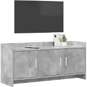 vidaXL TV Kast 102 x 33 x 47 cm Betongrijs Bewerkt hout