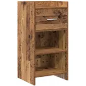 vidaXL Dressoir Oud hout 40 x 36 x 80 cm Bewerkt hout