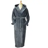 Artg Dames/Dames Deluxe badjas met capuchon (Donkergrijs)