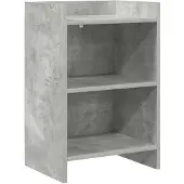 vidaXL Nachttafels Betongrijs 40 x 30 x 60 cm Bewerkt hout