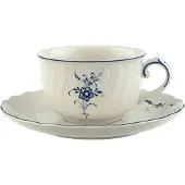 Villeroy & Boch Old Luxembourg Theekopje Met Schotel - Theekopjes Porselein White - 23517-23518