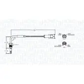 MAGNETI MARELLI 172000059010 Sensor, uitlaatgastemperatuur