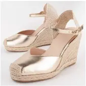 Montevita Espadrilles Met Sleehak Balenci4 Goud