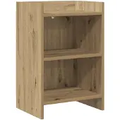 vidaXL Nachttafels Artisanaal eiken 40 x 30 x 60 cm Bewerkt hout