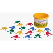 Viking Toys - Froghoppers - Kikkerspel - 16 Kleurrijke kikkers