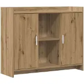 vidaXL Dressoir, 98,5 x 33 x 80 cm, spaanplaat
